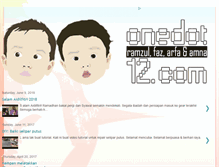 Tablet Screenshot of onedot12.com